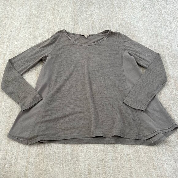 Anthropologie Tops - Anthropologie Bordeaux Long Sleeve Tee Shirt Top S